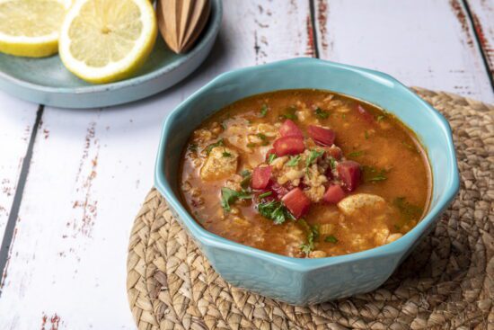 شوربه الشوفان بالدجاج - شيف سلمى سليمان